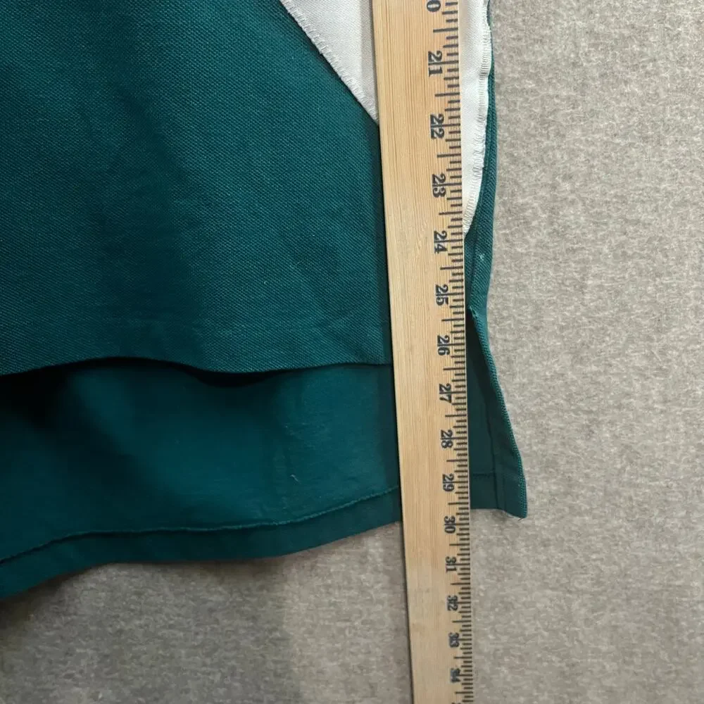 Vintage All Sports By Somers Darby’s Folly Rugby Polo Green Size L Made in USA - Picture 7 of 9